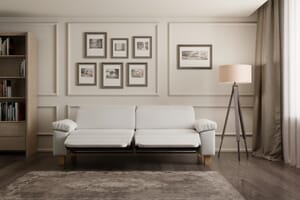 Viviana Klassisch 3-Sitzer Weiß