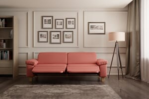 Viviana Klassisch 3-Sitzer Rot