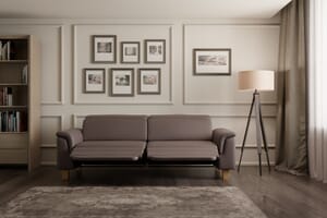 Viviana Klassisch 3-Sitzer Braun