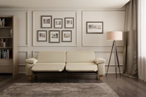 Viviana Klassisch 3-Sitzer Beige